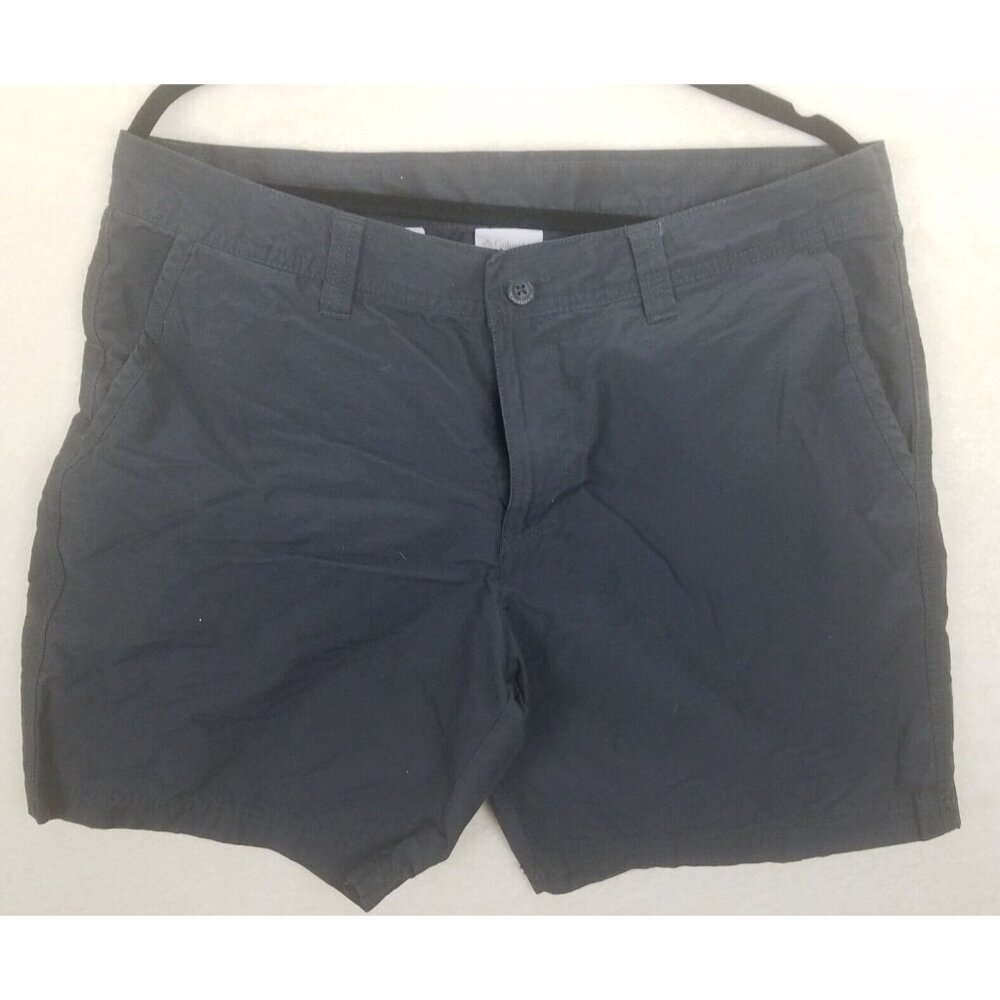 Columbia gray canvas flat front men's 36x8 Nylon Adventure Outdoor Hiking‎